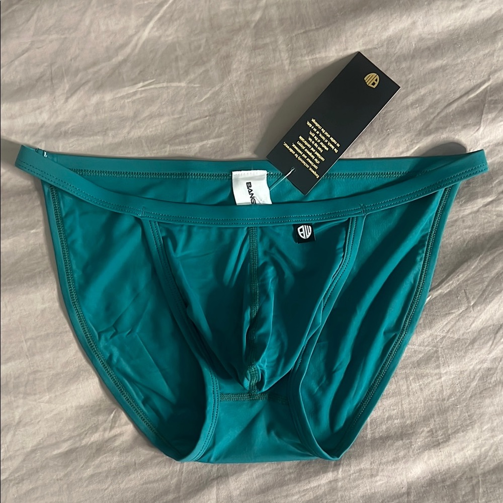 NWT | Bangwear Mens tanga teal briefs Size Medium